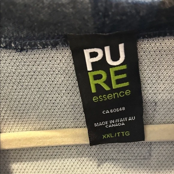 PURE Blue and Black Plaid Women's Top - Picture 2 of 5